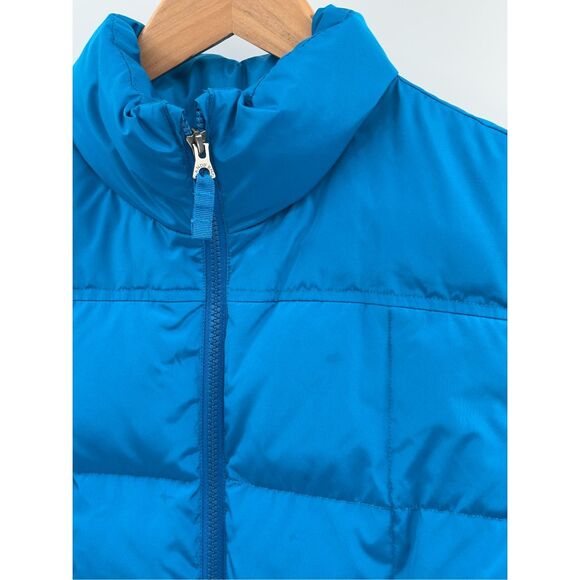 Land's‎ End Puffer Vest Down Women Size Blue Large Winter Warm - Picture 11 of 12